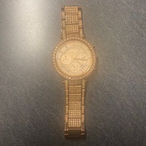Gently used Oversized Parker Pavé Rose Gold-Tone Watch